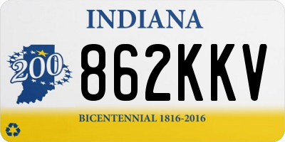 IN license plate 862KKV