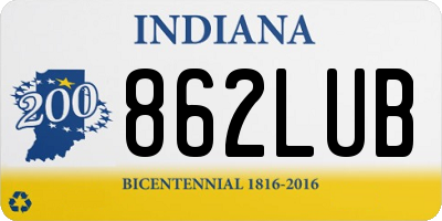 IN license plate 862LUB