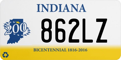 IN license plate 862LZ
