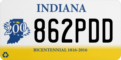 IN license plate 862PDD