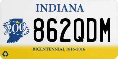 IN license plate 862QDM