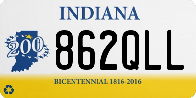 IN license plate 862QLL