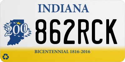 IN license plate 862RCK