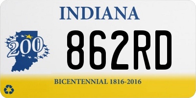 IN license plate 862RD