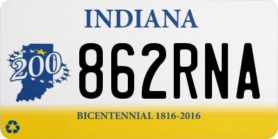 IN license plate 862RNA