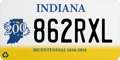 IN license plate 862RXL