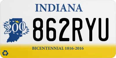 IN license plate 862RYU