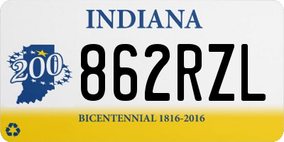 IN license plate 862RZL
