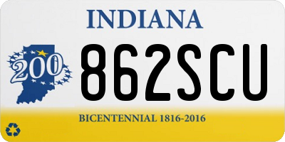 IN license plate 862SCU