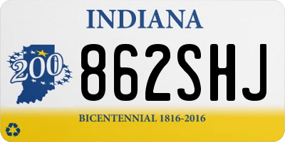 IN license plate 862SHJ