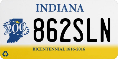 IN license plate 862SLN