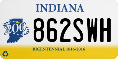 IN license plate 862SWH