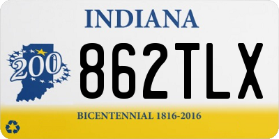 IN license plate 862TLX