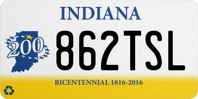 IN license plate 862TSL