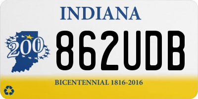IN license plate 862UDB