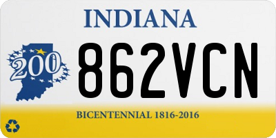 IN license plate 862VCN