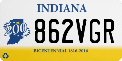 IN license plate 862VGR