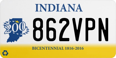 IN license plate 862VPN