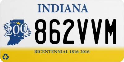 IN license plate 862VVM
