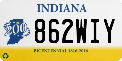 IN license plate 862WIY