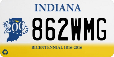 IN license plate 862WMG