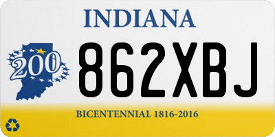 IN license plate 862XBJ