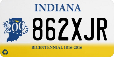 IN license plate 862XJR