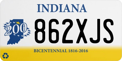 IN license plate 862XJS