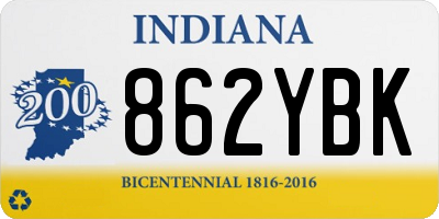 IN license plate 862YBK