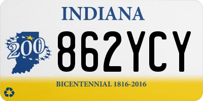 IN license plate 862YCY