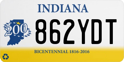 IN license plate 862YDT