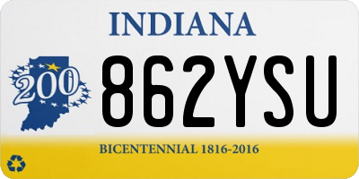 IN license plate 862YSU