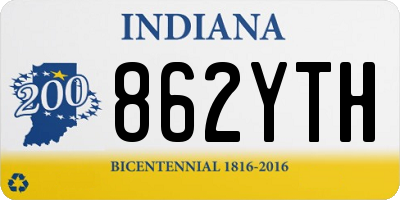IN license plate 862YTH