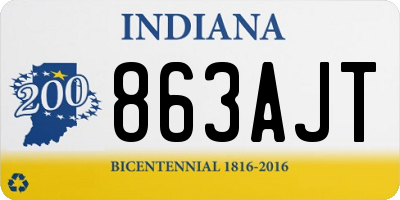 IN license plate 863AJT