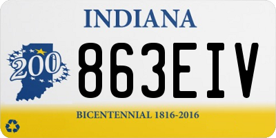 IN license plate 863EIV