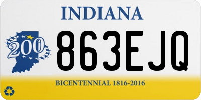 IN license plate 863EJQ
