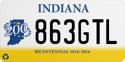 IN license plate 863GTL