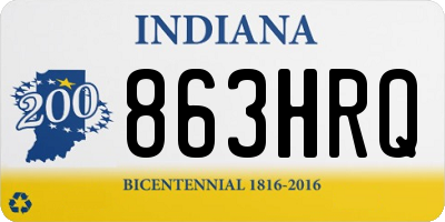 IN license plate 863HRQ