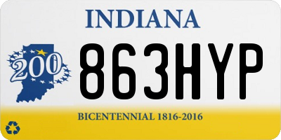 IN license plate 863HYP