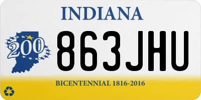 IN license plate 863JHU