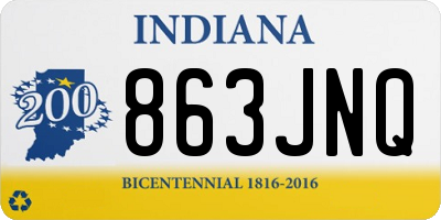 IN license plate 863JNQ