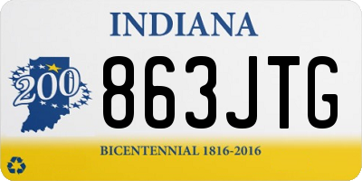IN license plate 863JTG