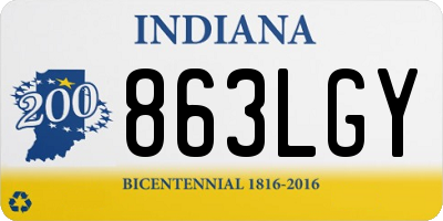 IN license plate 863LGY