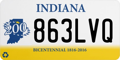 IN license plate 863LVQ