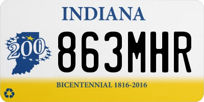 IN license plate 863MHR