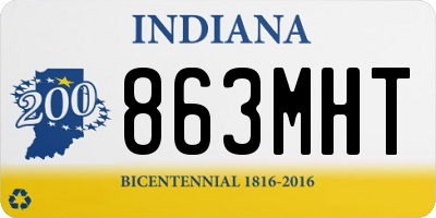 IN license plate 863MHT