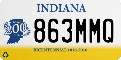 IN license plate 863MMQ