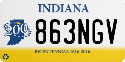 IN license plate 863NGV