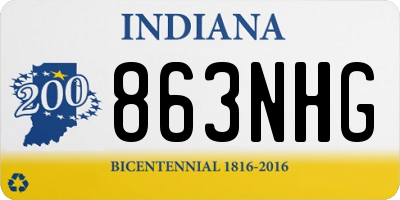 IN license plate 863NHG