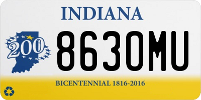 IN license plate 863OMU